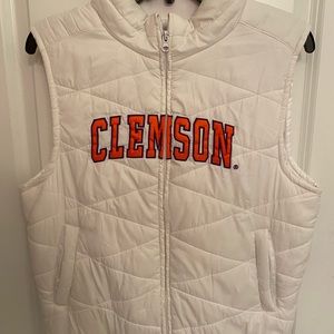 Women’s Clemson white vest